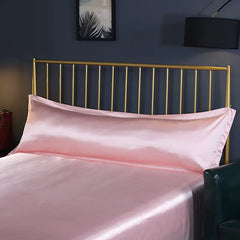 Summer Satin long Double pillowcase 48x150cm Twin Pillow 45x120cm solid Pillow cover