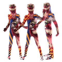 Terror Spider Clown Mutant Altered Dress Zentai Jumpsuits Halloween Costumes for Kid