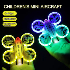 Kids Mini Drone Remote Control Colorful LED Quadcopter 360° Flip Shockproof Full Propeller Protect RC Drone