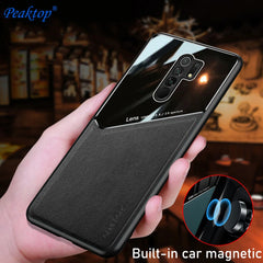 Luxury Leather Magnetic Case For Xiaomi mi 10 Redmi 8A 9A Note 8 Pro Mobile Phone Cover