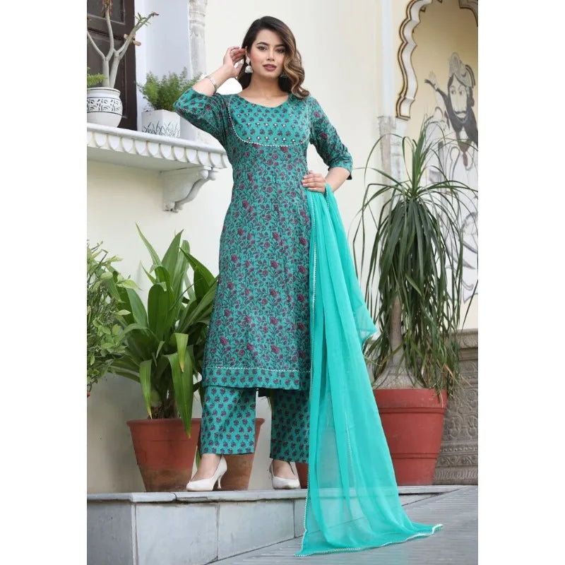 Salwar Kameez Pakistani Indian Wedding Wear Cotton Fabric Printed Anarkali Dress