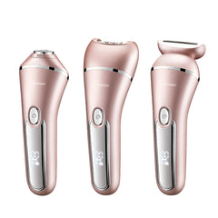 3 In 1 Women's Epilator Electric Hair Remover For Women Painless And Effective Facial Hair Removal Home Razor Shaver Tool