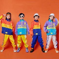 Tops Pants Boys Hip Hop Clothes Girls Concert Performance Outfit Dance Costume