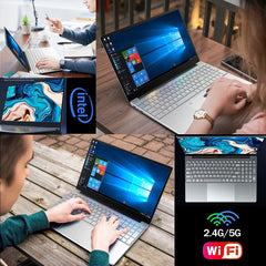 12GJ4125 15.6 inch Laptop Windows 11 10 Pro 1920*1080 Cheap Portable Intel Laptop