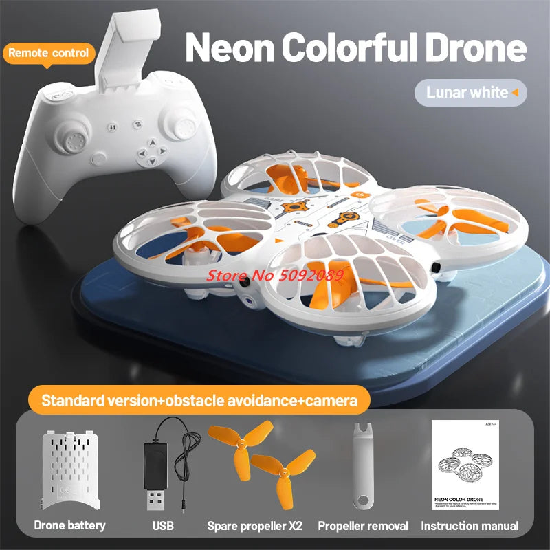 Intelligent Obstacle Avoidance Drones With 4K HD Camera Mini Drone Led Light Foldable Quadcopter Dron Toy