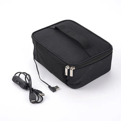 USB Portable Electric Heating Lunch Bag Food Warmer Box Food Heating Bag Heater 23*19*9cm For Outdoor Picnic Travel Camping