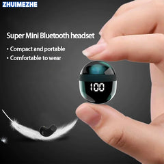 Mini Invisible Bluetooth Headset TWS Wireless In-Ear Earphones