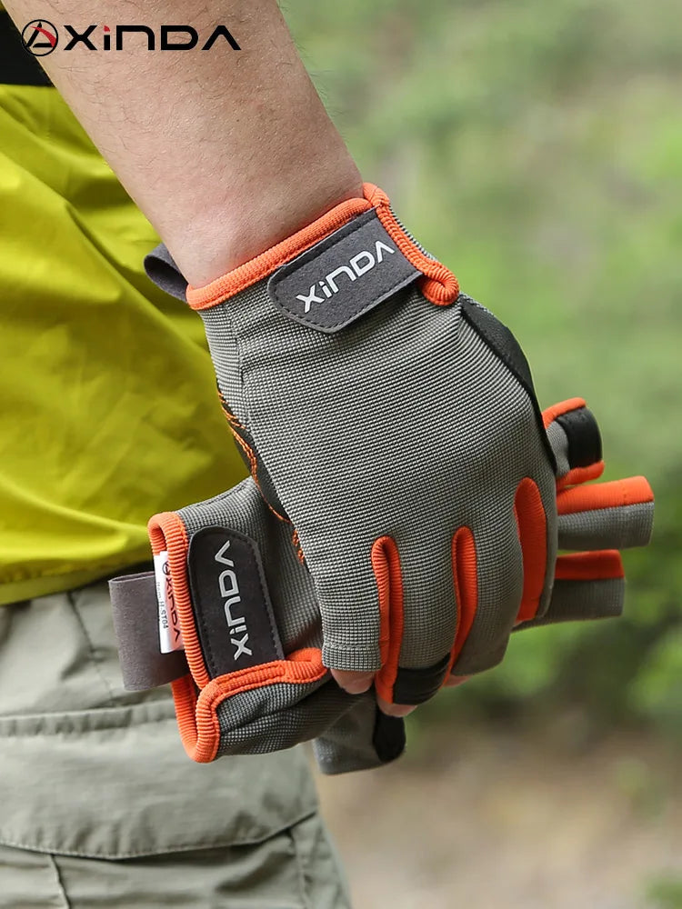 Outdoor Tactical Training Half-finger Gloves Rock Climbing Sports Fitness Wear-resistant Downhill Cycling Xinda Gloves