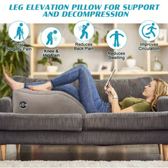 Inflatable Spot Leg Pillow Fracture Raised Plush Leg Pad Outdoor Wedge-shaped Knee Relaxation Fatigue Relief