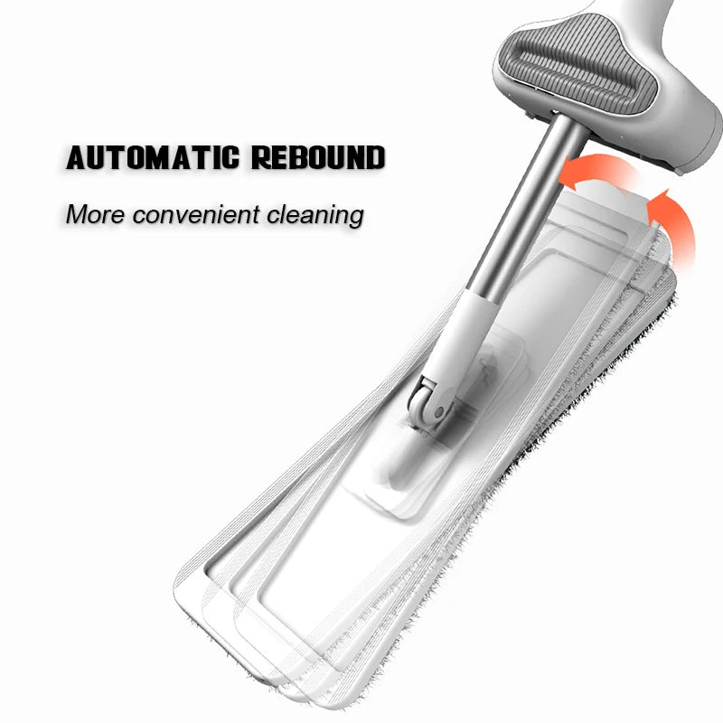 Magic Self-Cleaning Squeeze Mop Microfiber Spin And Go Flat Mop For Washing Floor