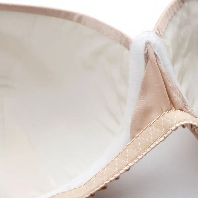 Good quality, affordable, breathable silk bra, thin, without steel rings, inside and outside