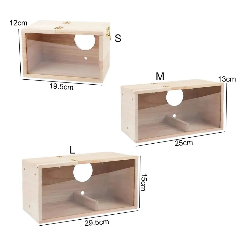 Bird House Nest Easy to Clean Parrot House Smooth Edges Parakeet Nesting Box Bird Supplies