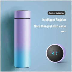 1PC 500ML Smart Insulation Stainless Steel Colorful Cup Mini Thermos Cup Water Bottle