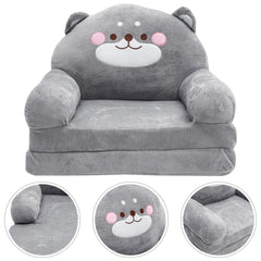 Folding Children's Sofa Plush Armchair for Bed Kids Armchairs Babies Pearlescent