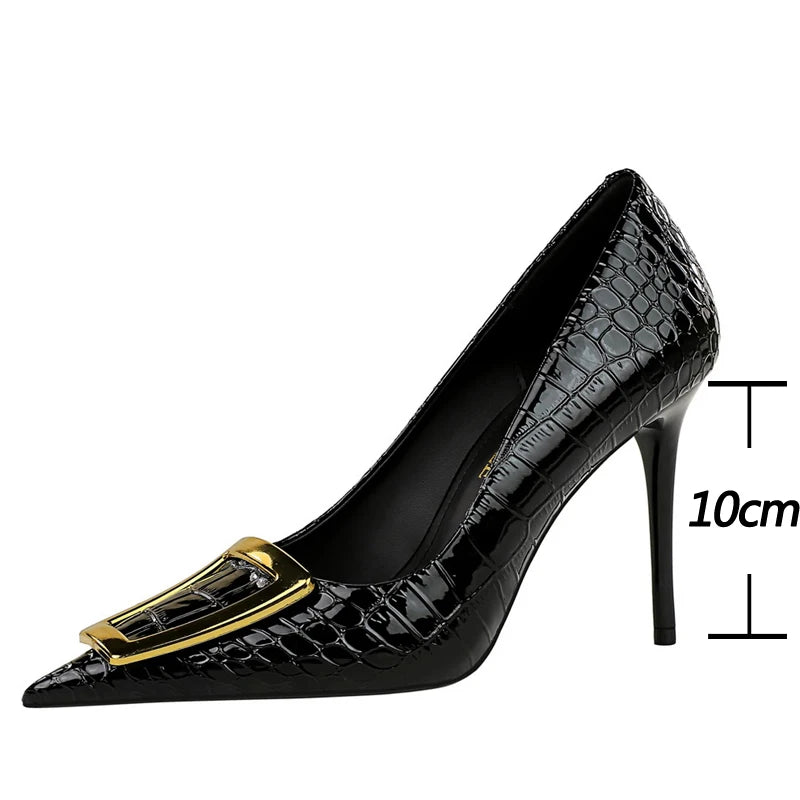 Ladies Pumps Luxury Women's Banquet Shoes Stilettos High Heels