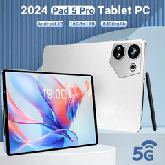 Tablet Android 13 Pad 5 Pro 2024 5G Dual SIM Card or WiFi Tablette 16GB+1TB Global Version 8800mAh Original Tablets PC Bluetooth