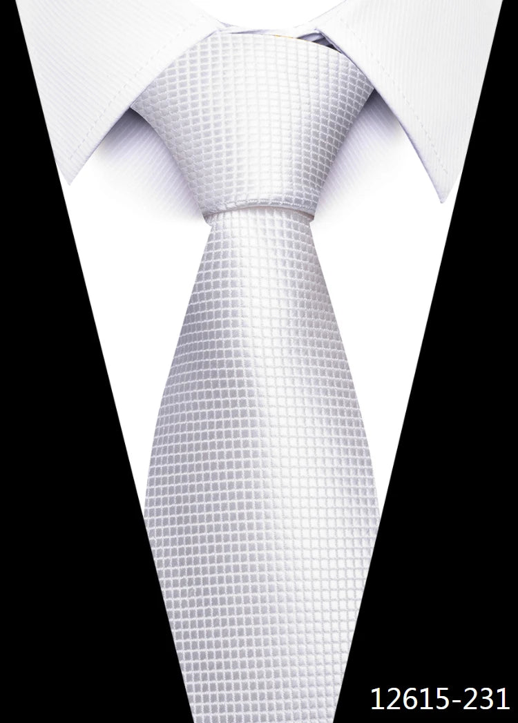 Woven Handmade Silk Tie Fit Wedding Gravatas Male Ivory Clothing Accessories