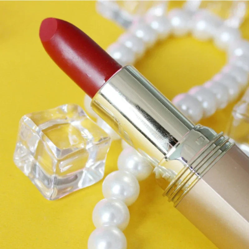 Pink Lipstick Waterproof Long Lasting Red Lipsticks Resistant Rose Lip Stick Velvet Lipstic