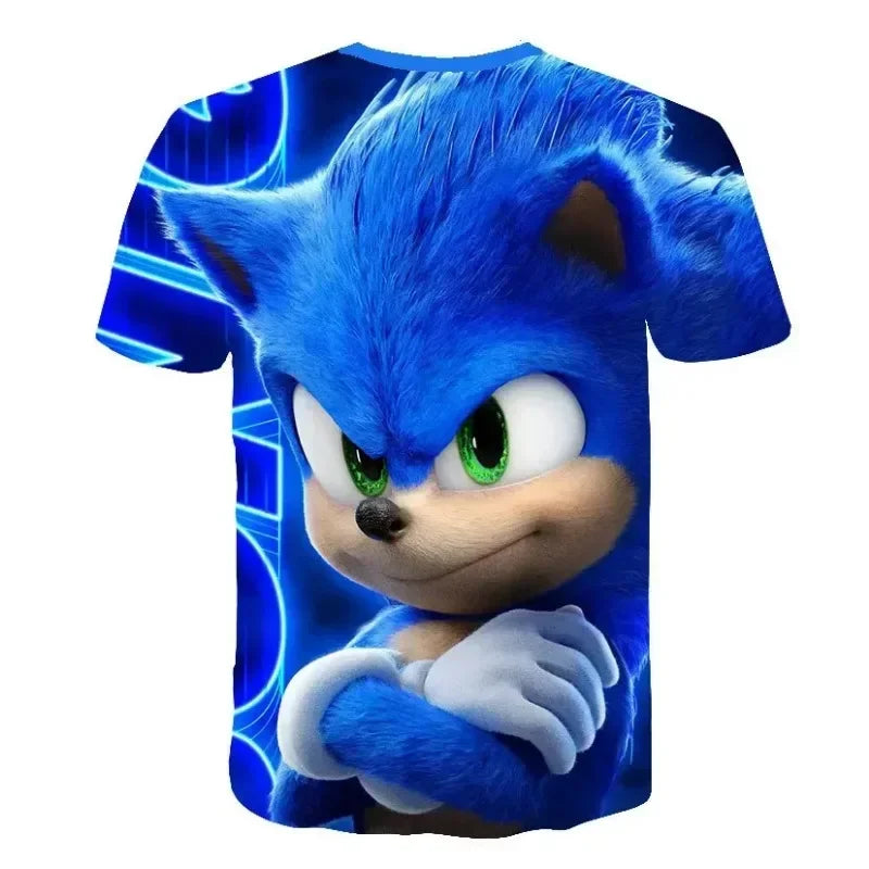 T-shirtChildren's Clothes Sonic 3D for Kids Boys and Girls Cartoon Printing Animation Cosplay Clothing Accessories