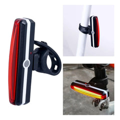 Bicycle Rear Light Ultralight Bike Taillight COB USB Rechargeable Waterproof MTB Safty Warning Tail Lamp