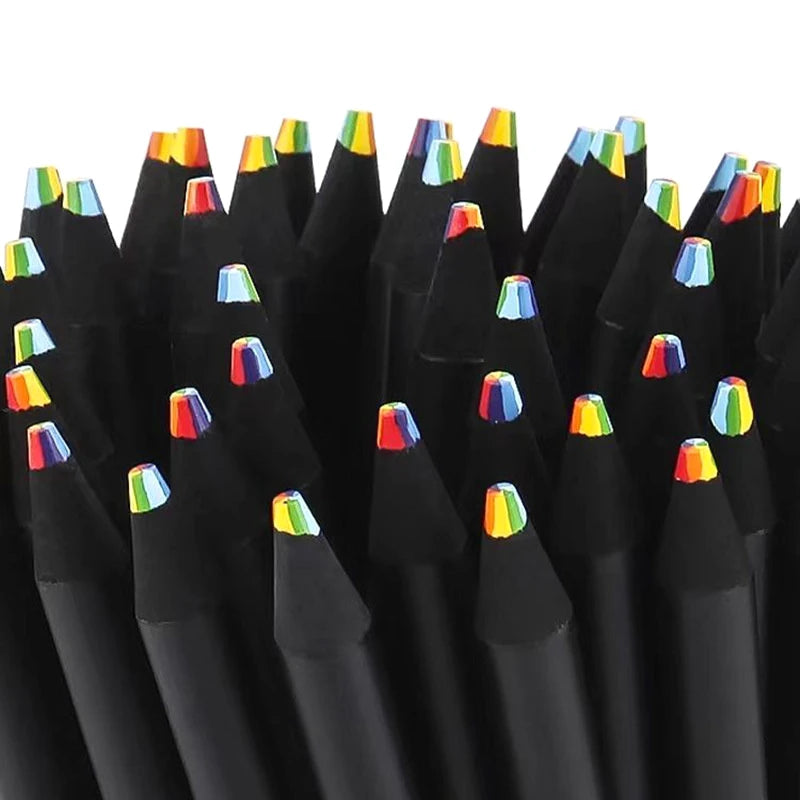 Random Colors Gradient Rainbow Pencils Jumbo-Colored Pencils Multicolored Pencils