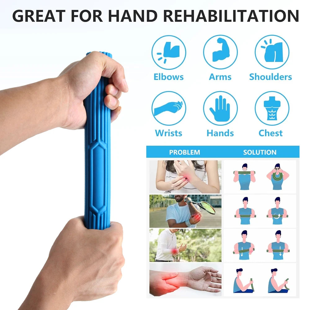 1Pcs Twist Hand Exerciser Bars for Physical Therapy - Relieves Tendonitis Pain & Improve Grip Strength - Tennis Elbow,Tendonitis