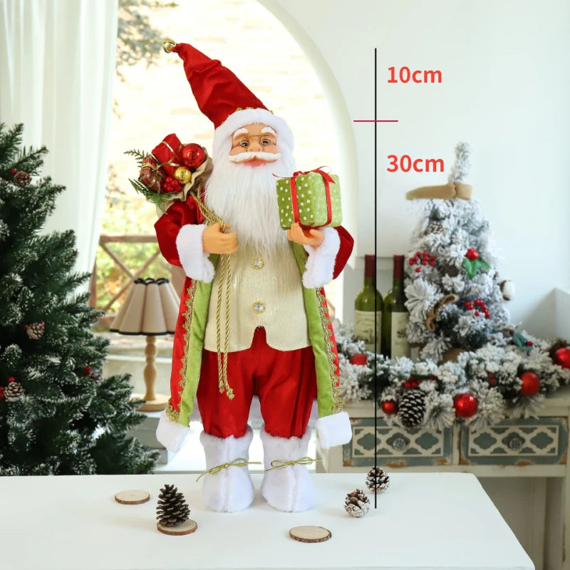 Big Size Christmas Dolls Santa Claus Toys Xmas Figurines Christmas Gift for Kid Gift Christmas for Home Window Table Decoration