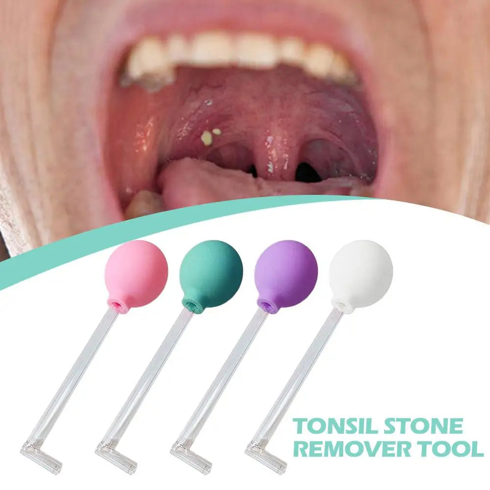 Tonsil Stone Remover Tool Manual Style Remover Mouth Cleaning Care Tool Ear Wax Tonsil Stone Suction Ball Manual Style Cleaner