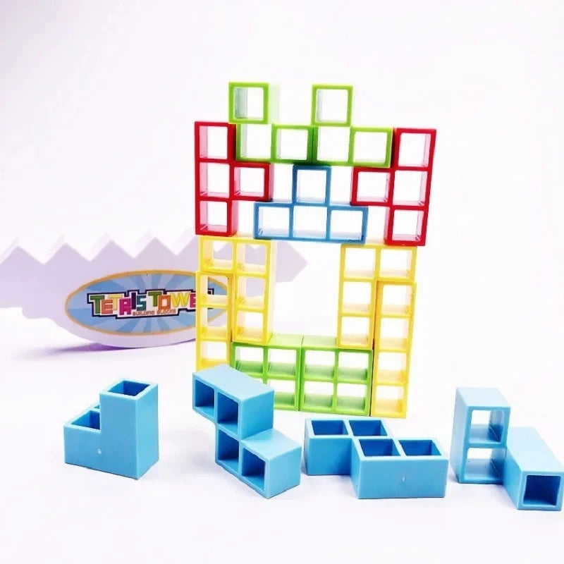 Tetra Tower Balance Stacking Blocks Game Toys Kids DIY Puzzle Assembly Bricks Building Blocks