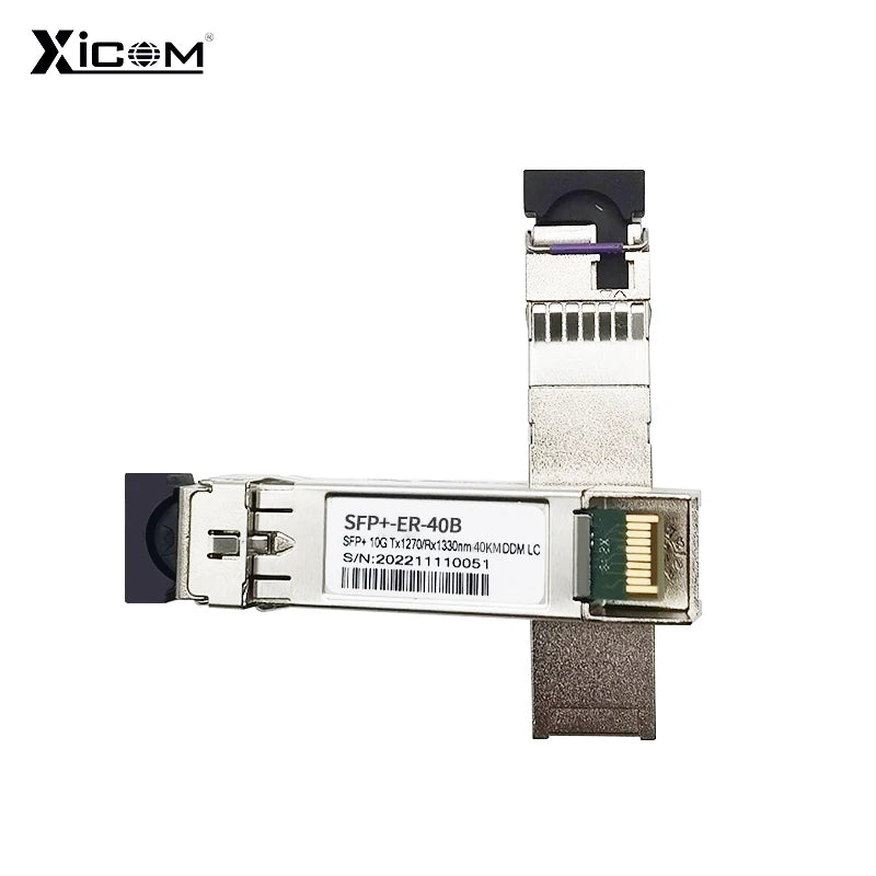 10G 40KM SFP Module WDM Bidi SFP+ Transceiver Optical Fiber Module 1270nm/1330nm LC Simplex Fiber SFP Module with Cisco/Mikrotik