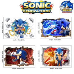 Sonic The Hedgehog Children Room Decoration Stickers Cartoon Anime Character