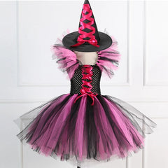 Girls Halloween Costume Baby Fantasy Children Cosplay Vampire Witch Little Riding Hood Carnival Fancy Disguise Devil Dress