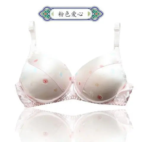 Good quality, affordable, breathable silk bra, thin, without steel rings, inside and outside