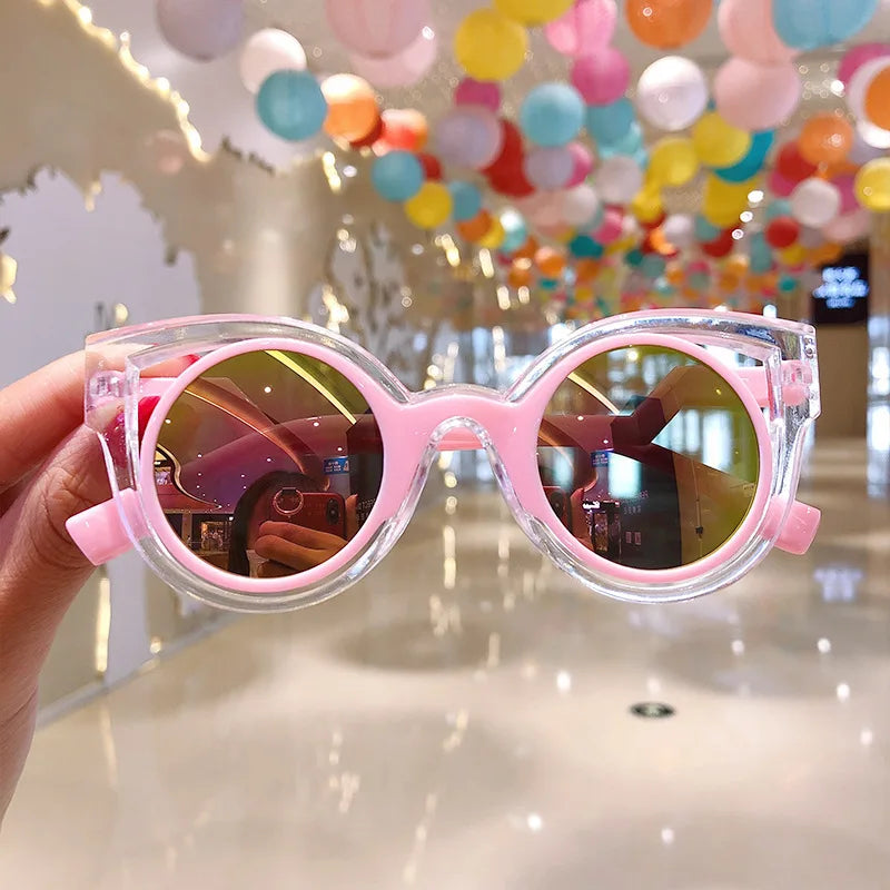 Fashion Retro Round Sunglasses Women Sun Glasses Lens Alloy Kids Sunglasses female Eyewear Frame Driver Goggles Car Accessories