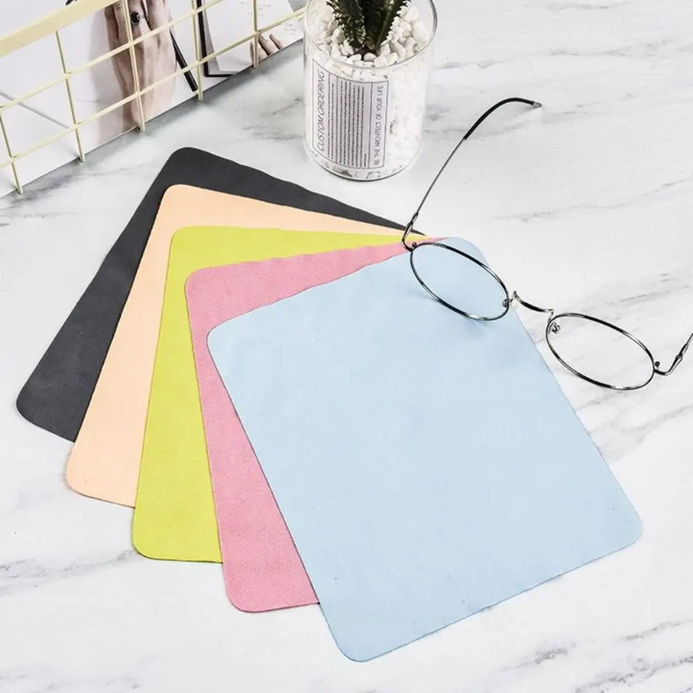 Eyewear Accessories Glasses Cleaner Multi-color Superfine Fiber Microfiber Cleaning Cloth Suede Lens Cloth