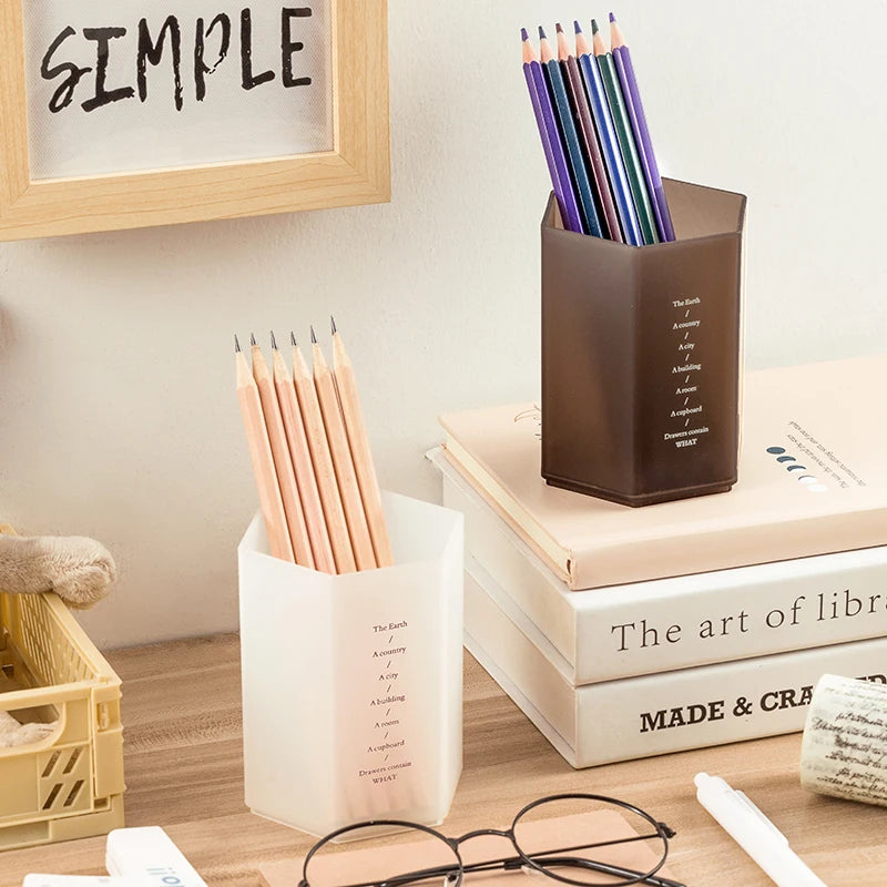 MOHAMM 1 Piece Creative Modern Simple Pen Holders for Desk Organizer Pencil Storage Office School Accessories