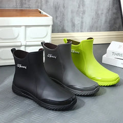 Rain Boots For men Short boots kitchen non-slip shoes