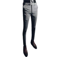 Men's Casual Stretch Pants New  Slim Business Formal Office Versatile Interview For Solid Color Daily Wear Hot Selling Shorts