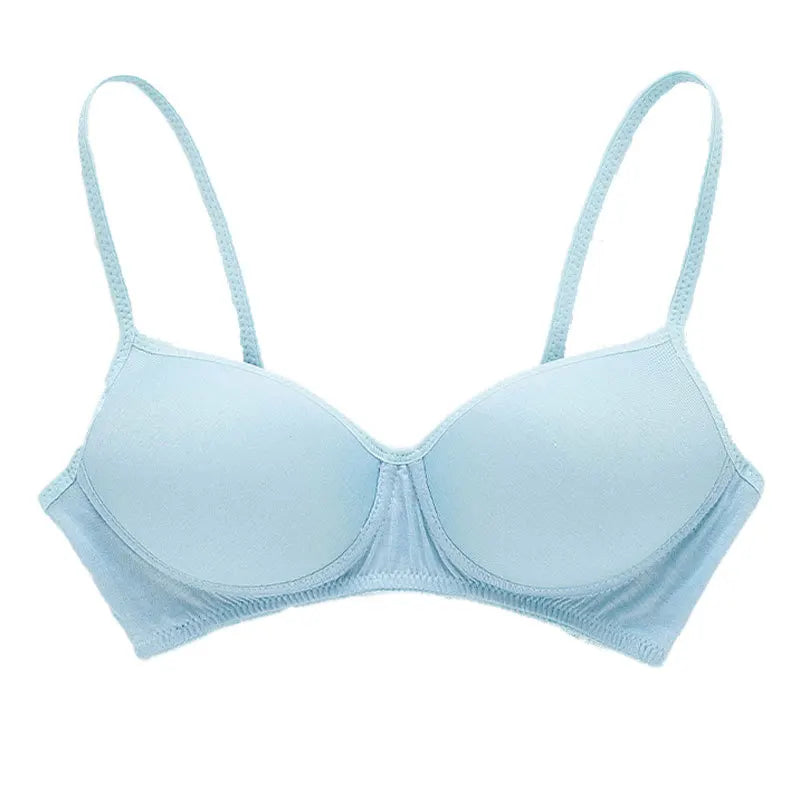 silk bra women's small breasts gathered thin underwear  silk nursing bra