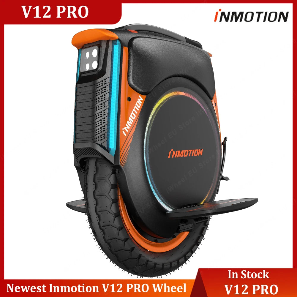 INMOTION V12 PRO 100V 1750wh Upgrade Torque Multifunctional Touch Screen New Version Inmotion V12 PRO Electric Unicycle