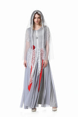 Adult Scary Ghosts Bride Costume Women Zombie Vampire Cosplay Outfit