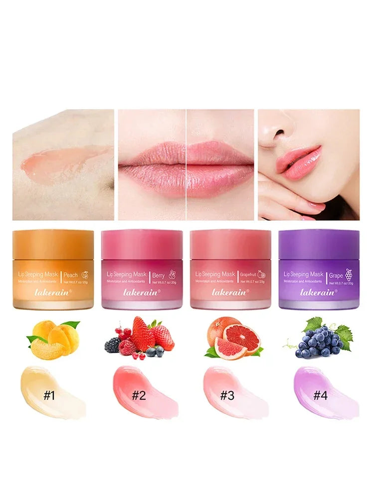 Lip Sleep Mask Maintenance Lip Balm Night Sleep Hydrated Anti Cracking Pink Lips Whitening Cream Nourish Protect Lip Skin Care