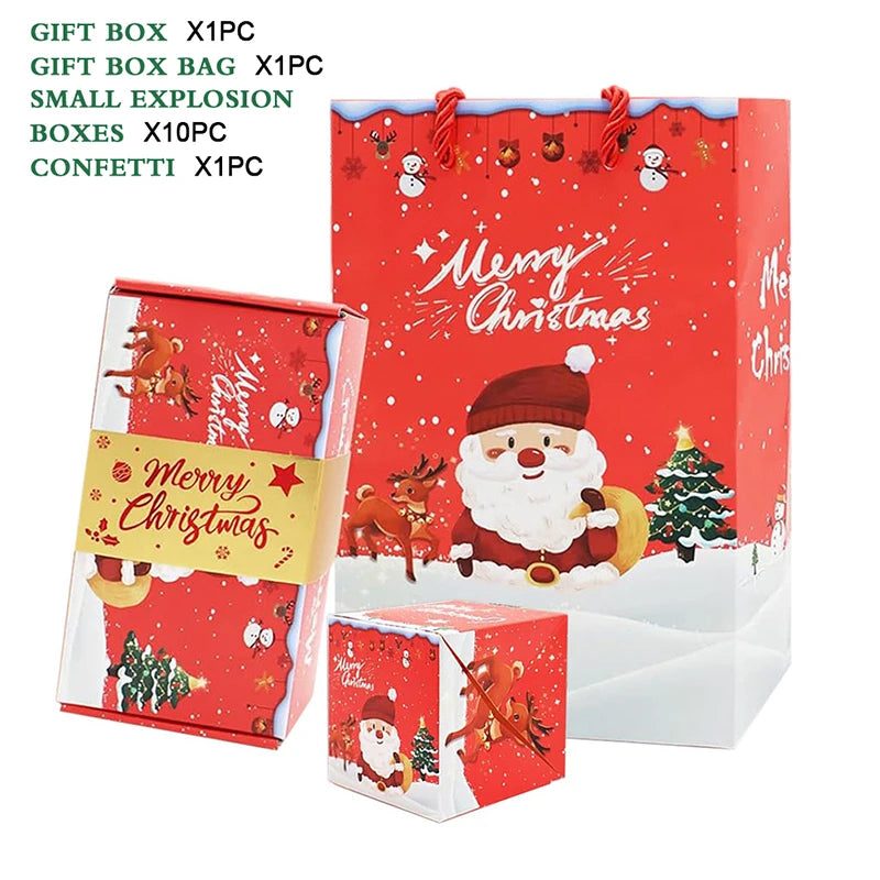 Creative Christmas Gift Box DIY Folding Paper Box Money Birthday Surprise Bounce Box