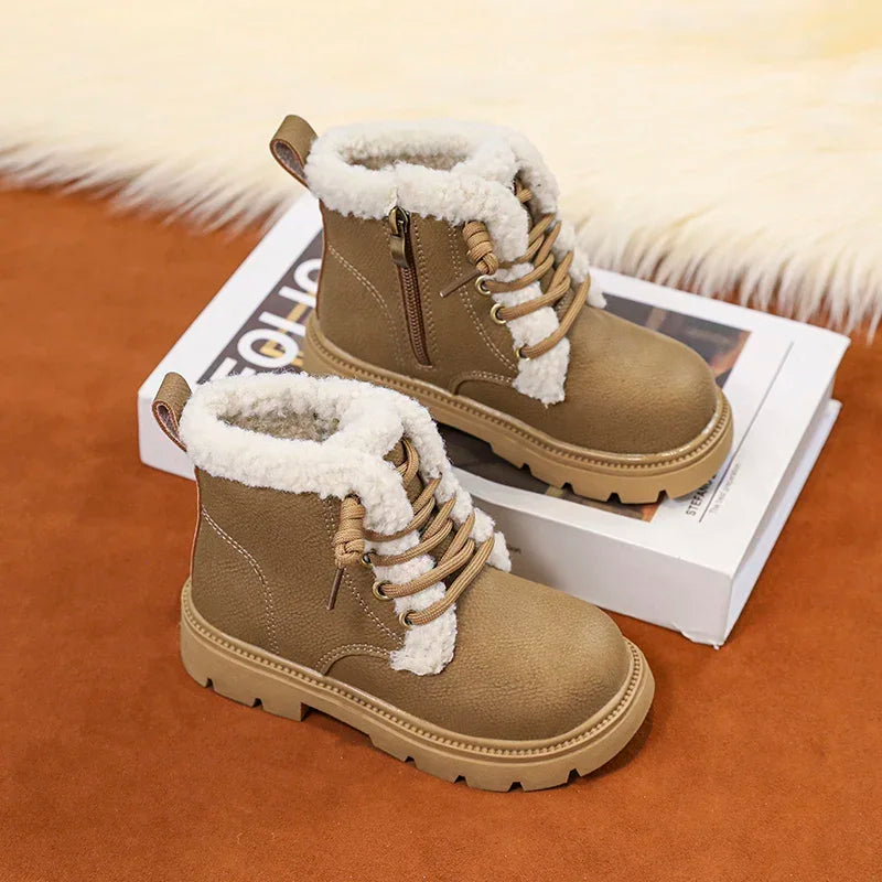 New Winter Children's Winter Boots Kid's Cotton Shoes