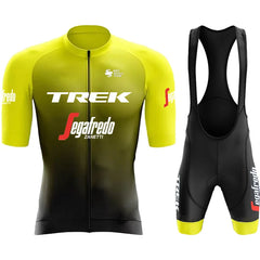 TREK Men's Cycling Clothing Man Jersey Pants Gel Laser Cut Clothes Mountain Bike 2024 Mtb Suit Shorts Complete Sports Set Summer