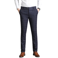 Autumn New Solid Business Casual Suit Pants Men Clothing Simple All Match Formal Wear Office Trousers Straight Men Pants 29-38