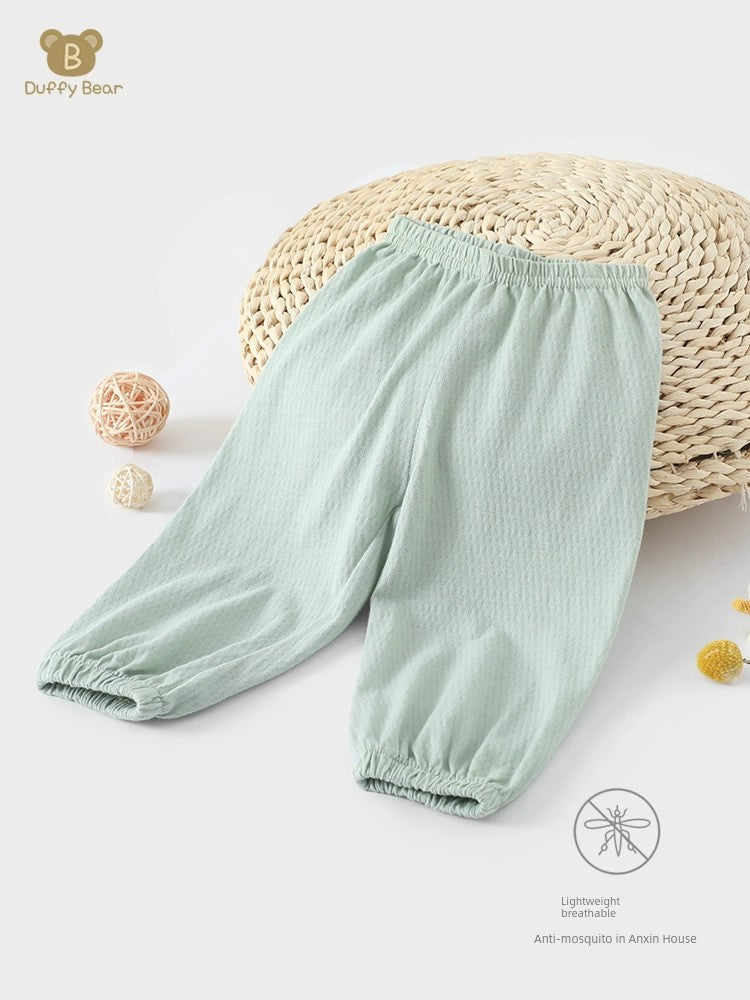 Thin Girls Baby Anti-Mosquito Pants Little Kids' Summer Clothing Trousers Children's Bloomers