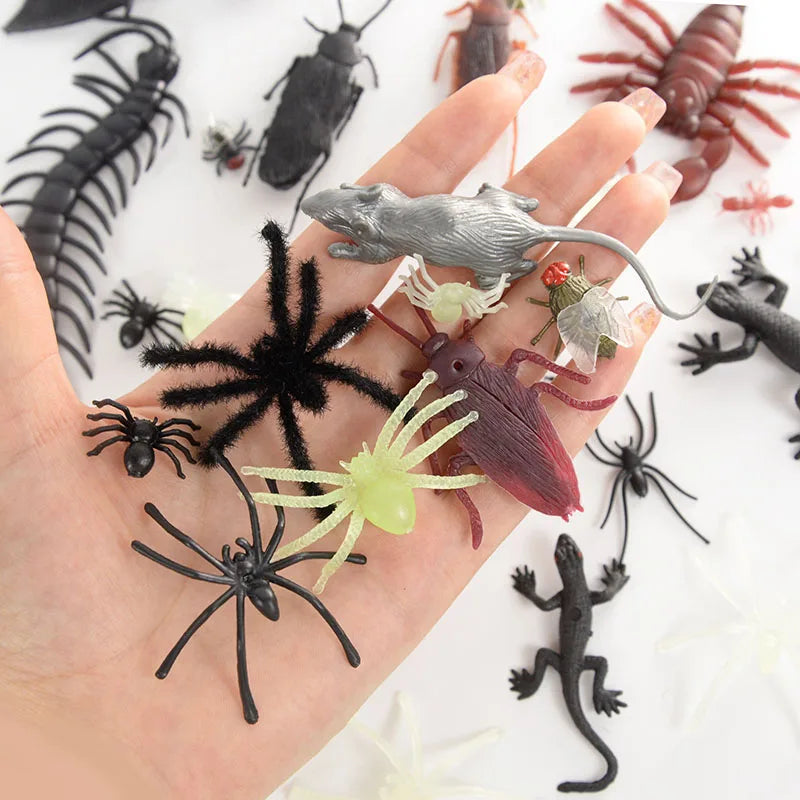 Halloween Fake Insect Cock Bugs Spider Kids Funny Toys for Halloween Party