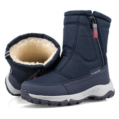 Outdoor Winter Boots Men's Shoes Plus Velvet Thick Warm Snow Boots