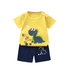 Fashion Kids Clothes Boys Girls Sets Top Shorts